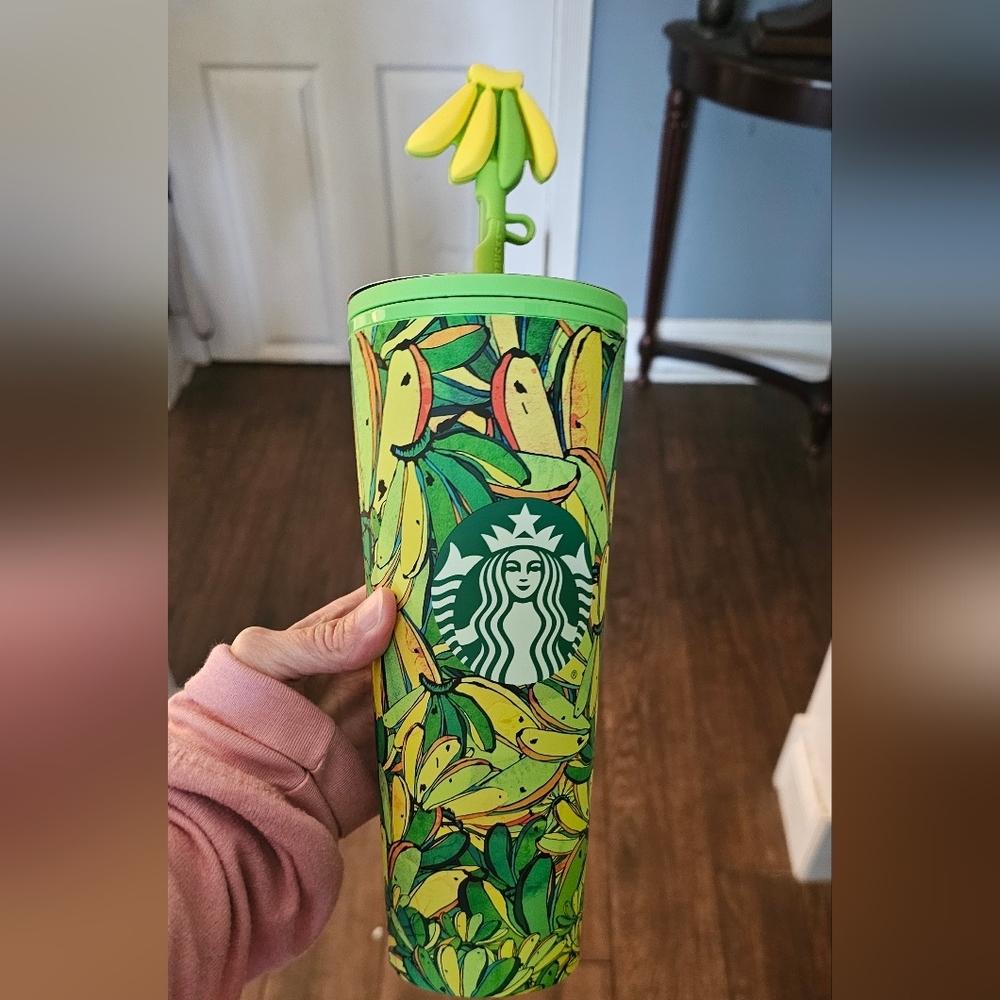 Starbucks Farm Rio 24 Oz Tumbler with Straw Topper